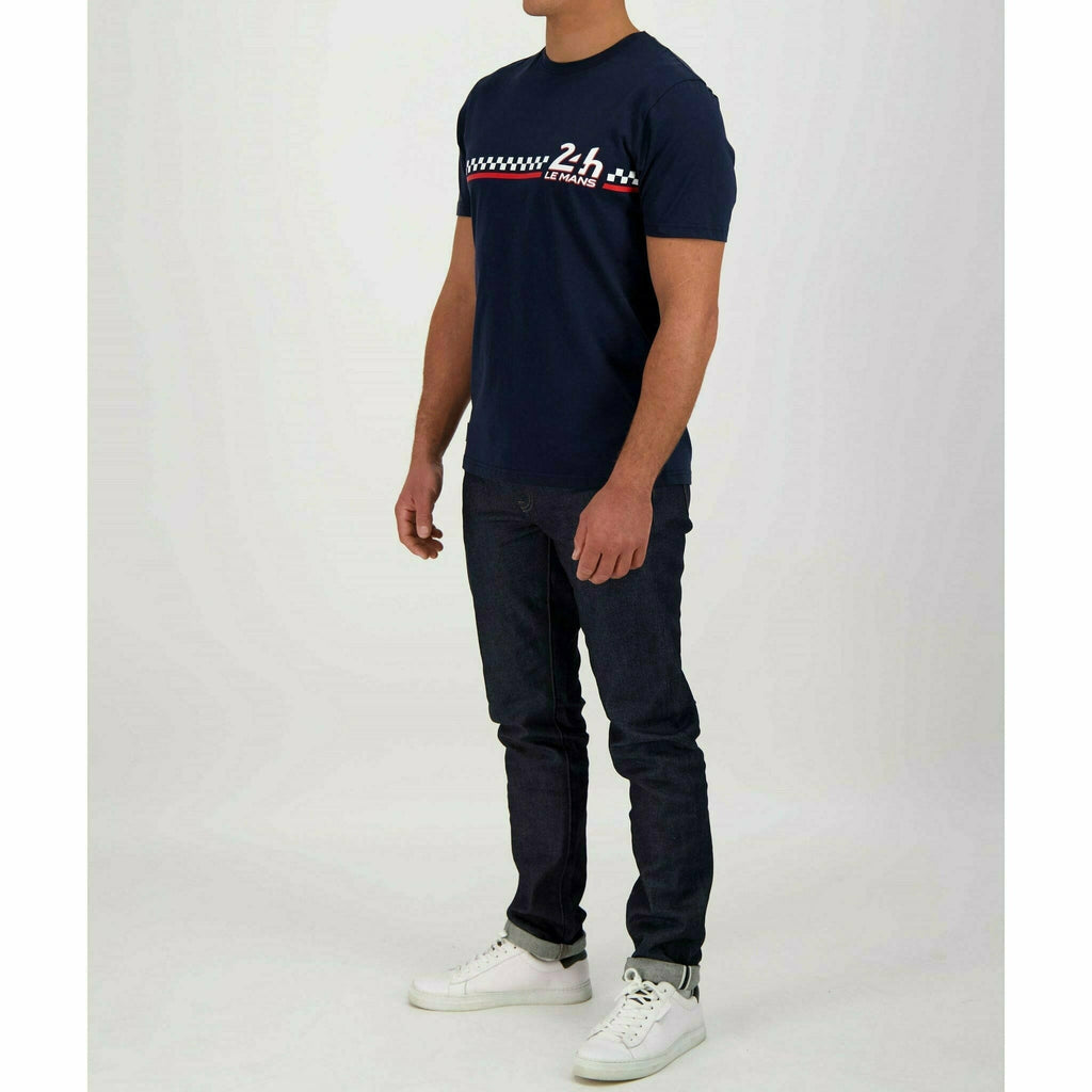 Le Mans 24 Hours Men's Classic T-Shirt - Navy/Red/White T-shirts Light Gray