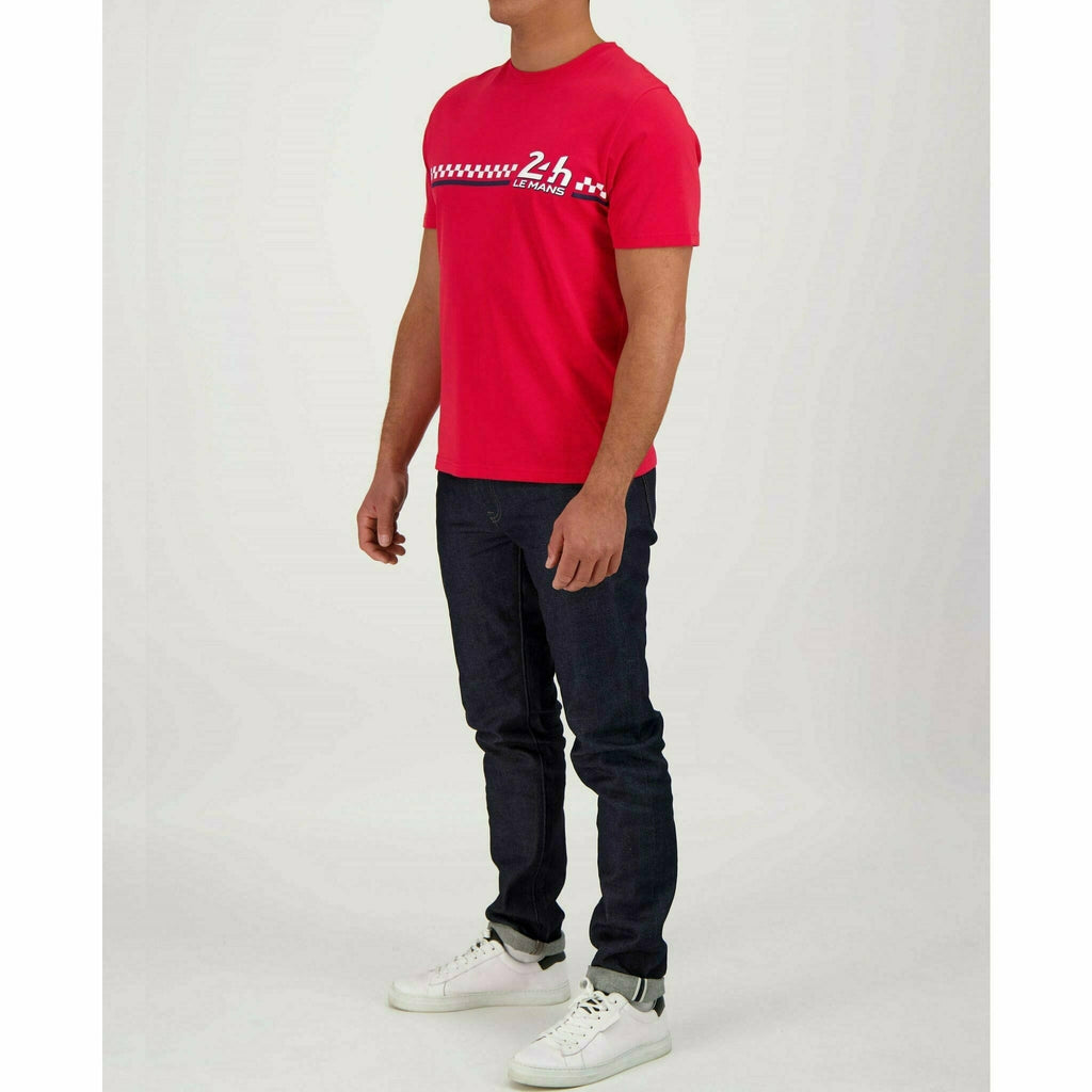 Le Mans 24 Hours Men's Classic T-Shirt - Navy/Red/White T-shirts Light Gray