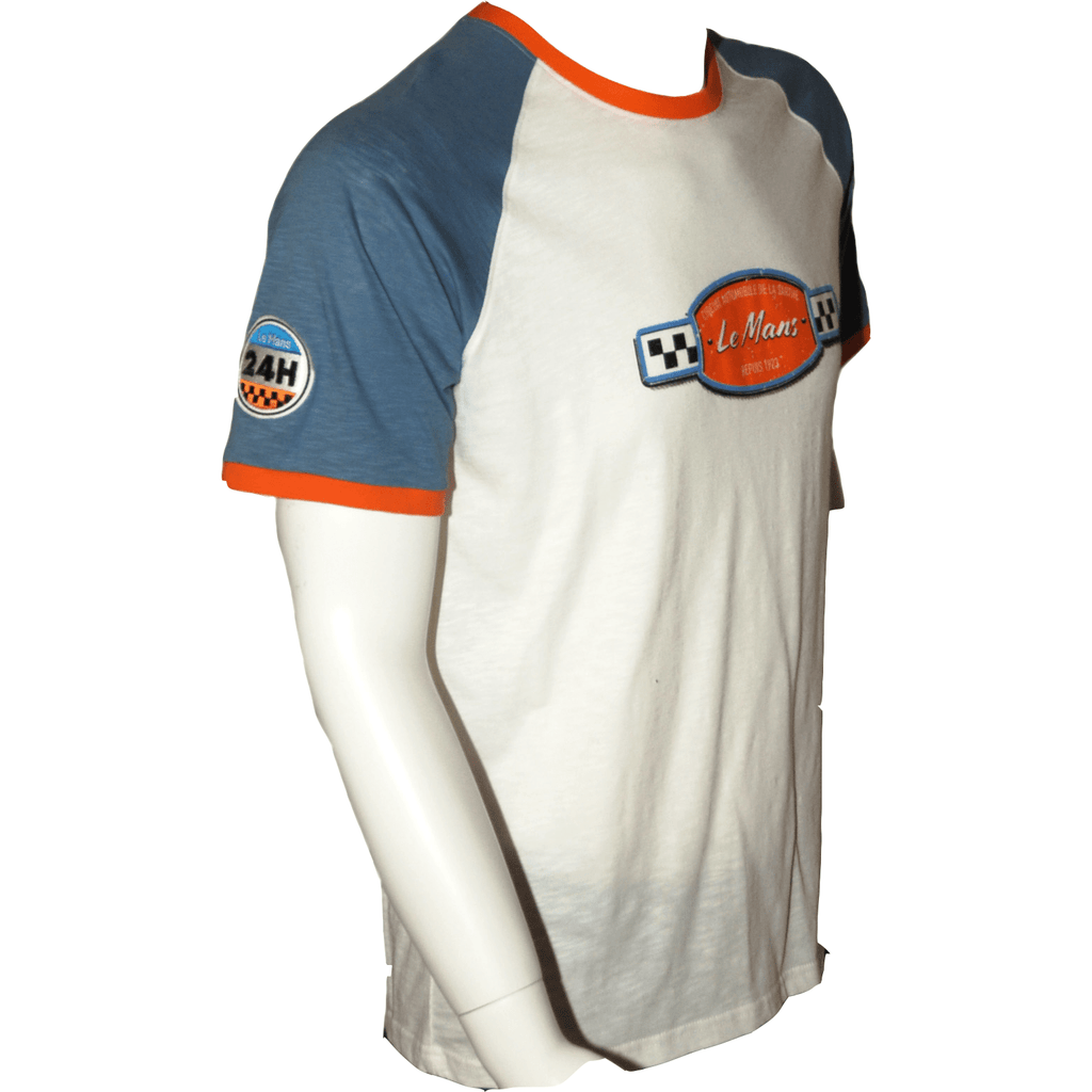 Le Mans 24 Hours Men's Legende Raglan T-Shirt - Cream/White T-shirts Light Gray