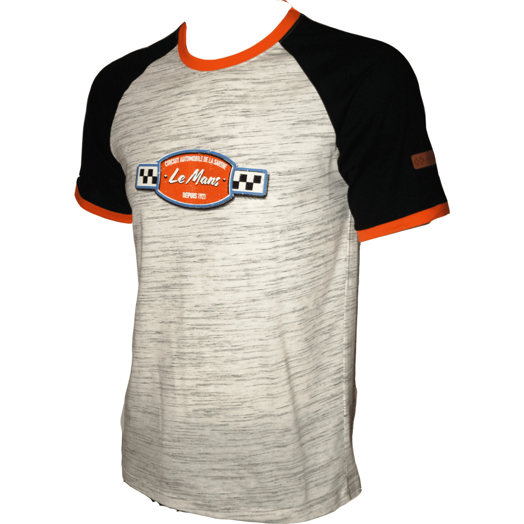 Le Mans 24 Hours Men's Legende Raglan T-Shirt - Cream/White T-shirts Gray