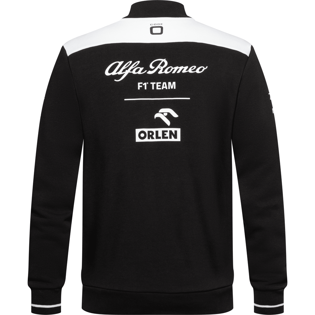 Alfa Romeo Racing F1 2022 Men's Quarter Zip Team Sweatshirt- Black Sweatshirt Black