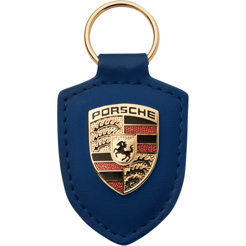 Porsche Crest Keyring - Black/Beige/Red/Gray/White/Blue/Frozen Berry/Frozen Blue Keyrings Midnight Blue