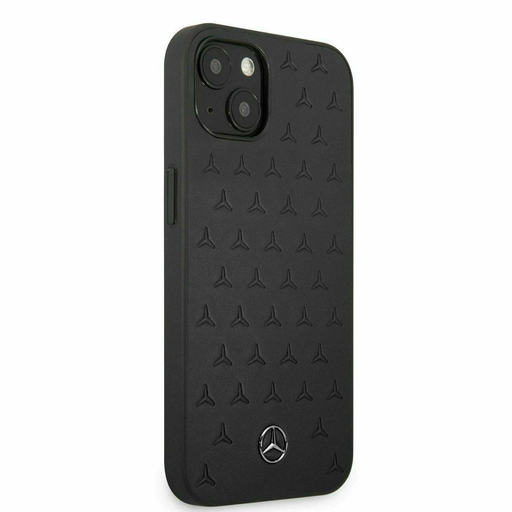 Mercedes-Benz AMG Petronas Leather Black/Red with Stars Pattern- iPhone 13 Phone Cases Dark Slate Gray
