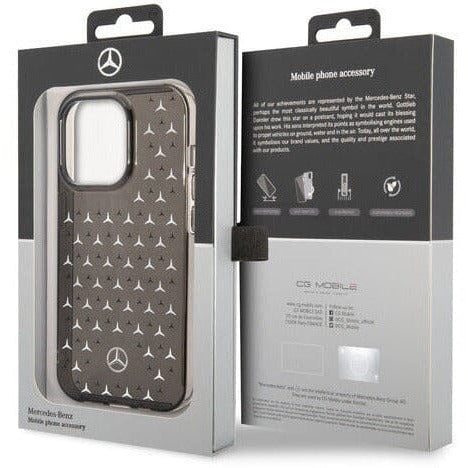 Mercedes-AMG Petronas PC/TPU BLUE DOUBLE LAYER CASE STAR PATTERN LARGE - iPhone 14 Phone Cases Gray