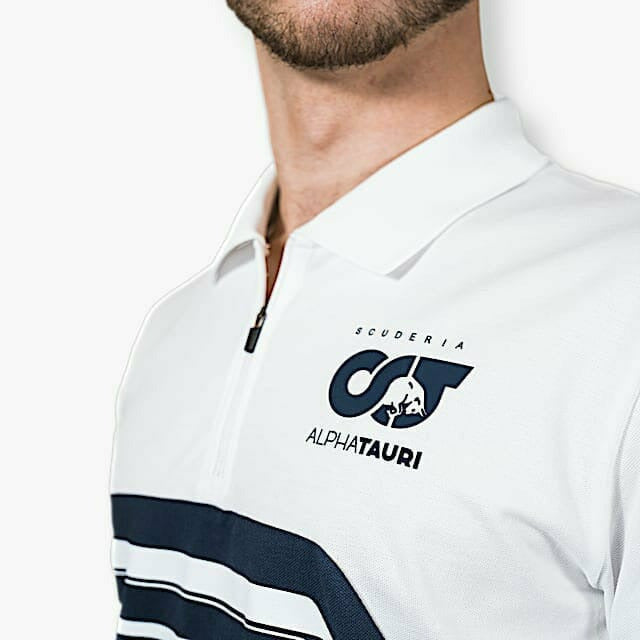 Scuderia AlphaTauri F1 2022 Men's Team Polo Shirt - Navy/White Polos White Smoke