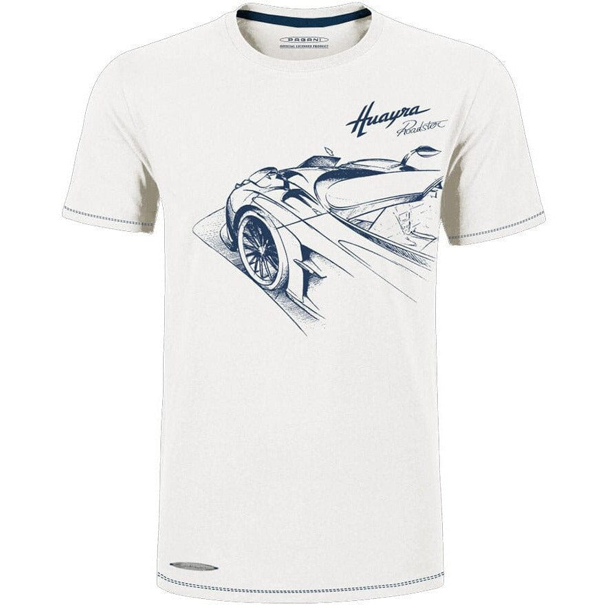 Pagani Huayra Roadster Men's T-Shirt  -White T-shirts White Smoke