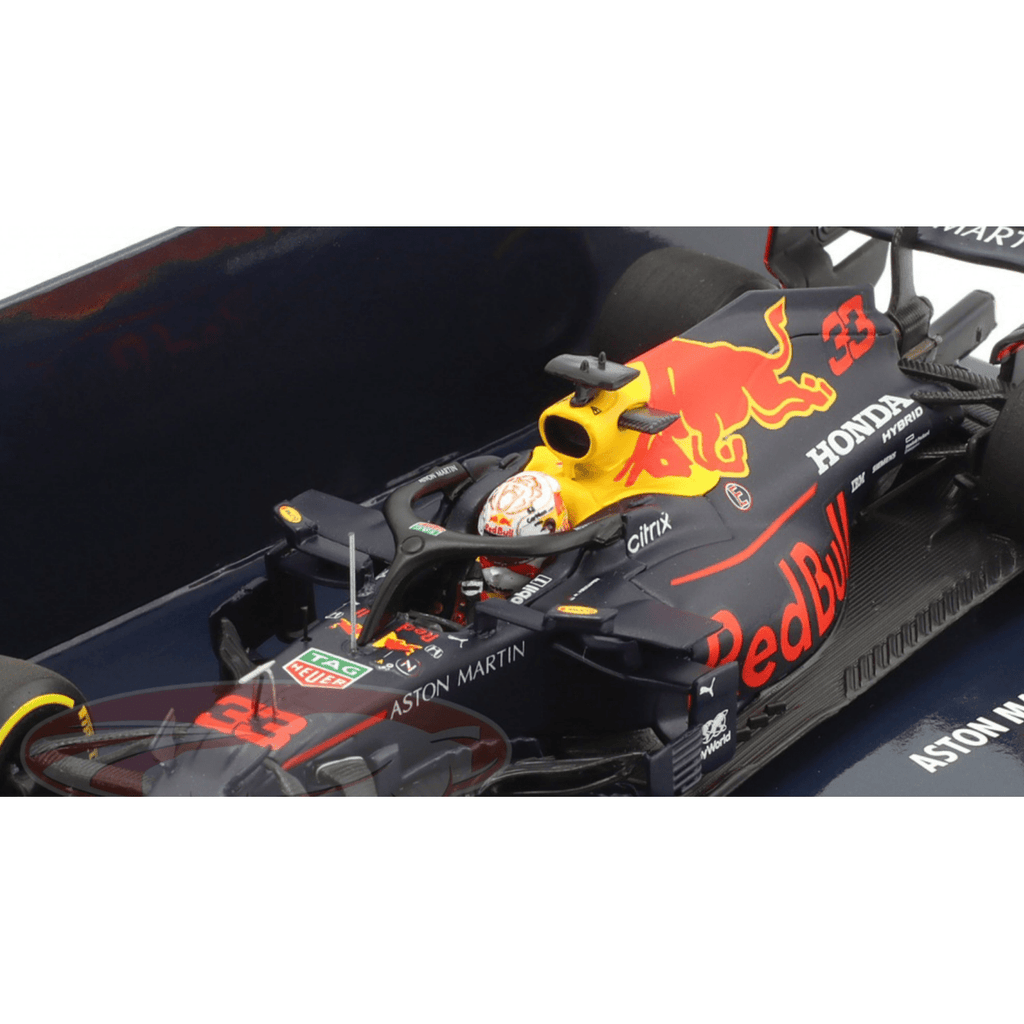 Red Bull Racing F1 Max Verstappen RB16B Abu Dhabi GP 1:48 Model Car- Minichamps Model Cars Dark Slate Gray