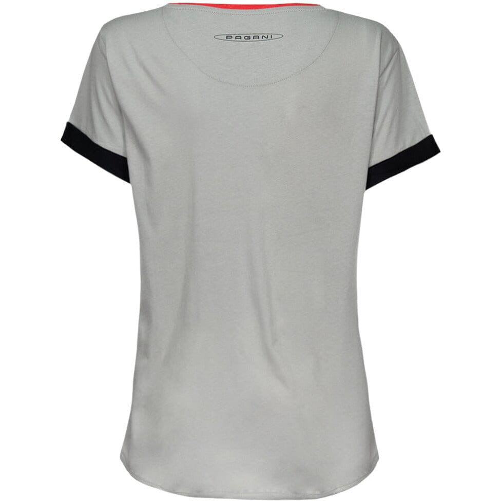 Pagani Roadster BC Women's "20" Stripes T-Shirt- Gray T-shirts Dark Gray