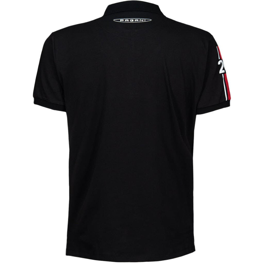 Pagani Roadster BC Men's "20" Polo Shirt - Black Polos Black