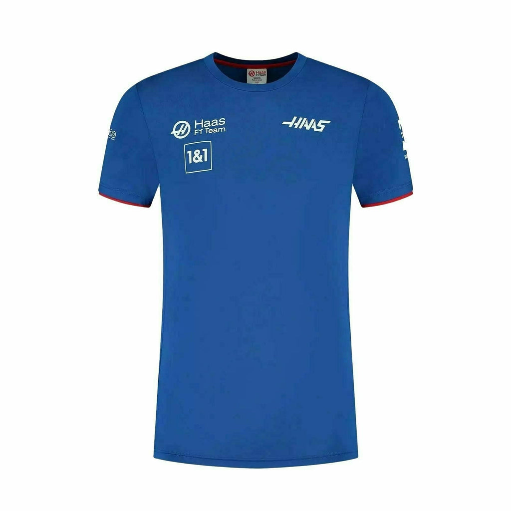 Haas Racing F1 2022 Men's Team Fitted T-Shirt T-shirt Dark Slate Blue