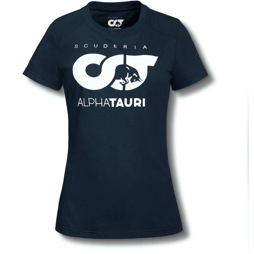 Scuderia AlphaTauri Women's Logo T-Shirt Blue/White T-shirts Dark Slate Gray