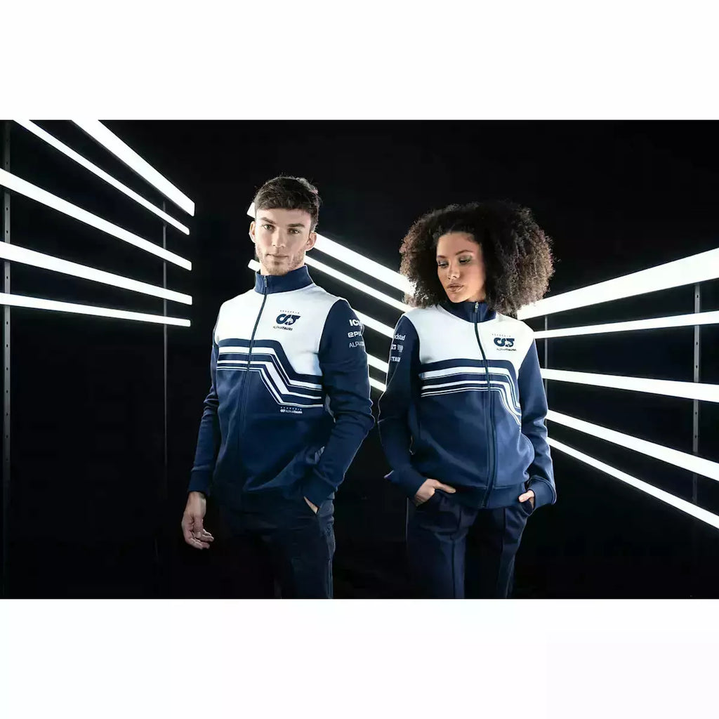 Scuderia AlphaTauri F1 2022 Men's Team Sweat Jacket - Navy Jackets Black