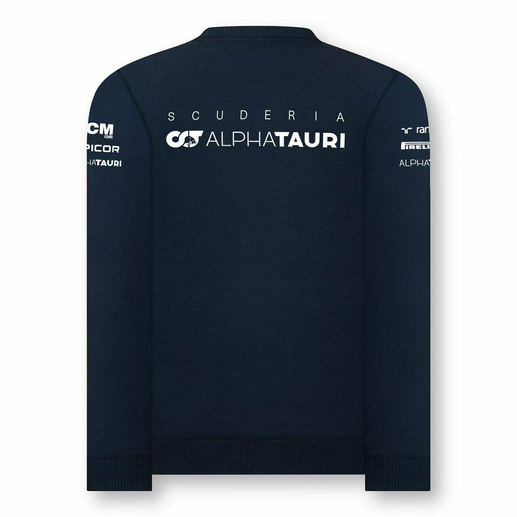 Scuderia AlphaTauri F1 2022 Men's Team Crewneck Sweatshirt- Navy Sweatshirt Black