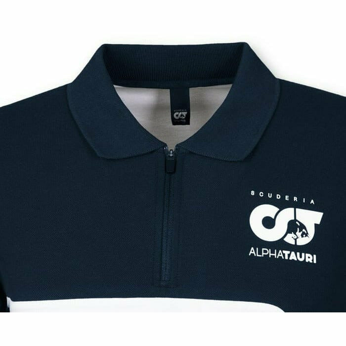 Scuderia AlphaTauri F1 2022 Men's Team Polo Shirt - Navy/White Polos Black