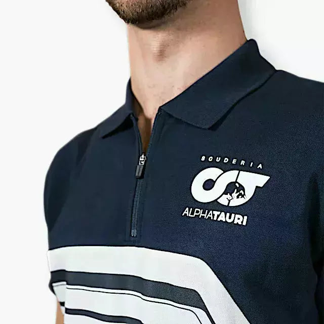 CMC Men\'s Polo Team F1 - Motorsports® AlphaTauri – Scuderia Shirt Navy/White 2022