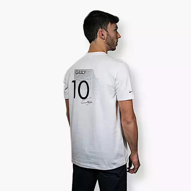 Scuderia AlphaTauri F1 Men's Pierre Gasly #10 T-Shirt - White T-shirts White Smoke