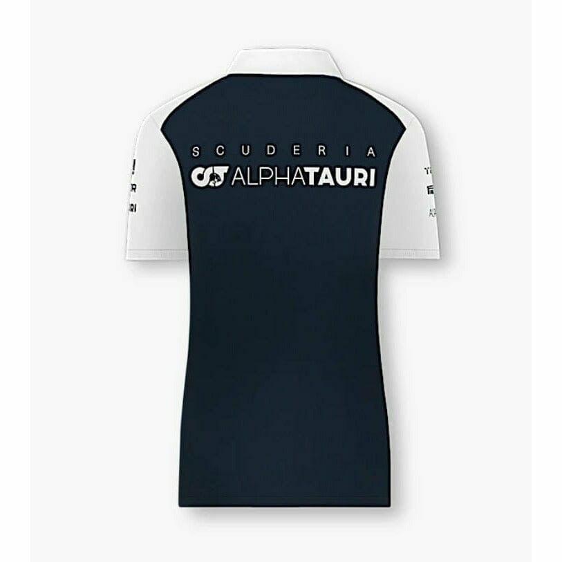 Scuderia AlphaTauri F1 2022 Women's Team Polo Shirt - Navy/White Polos White Smoke