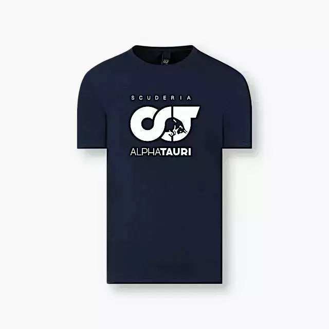 Scuderia AlphaTauri F1 Kids Logo T Shirt Youth Navy White