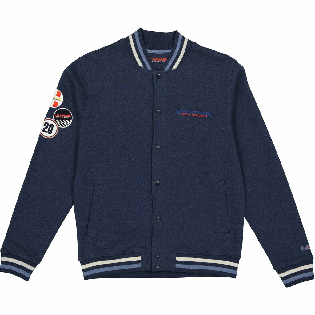 Le Mans 24 Hours Men's Steve McQueen "King of Cool" Teddy Sweat Jacket Jackets Dark Slate Gray