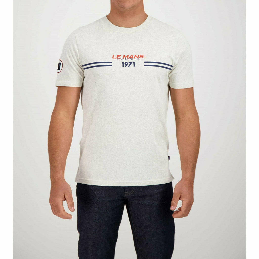 Le Mans 24 Hours Men's Steve McQueen "1971" T-Shirt T-shirt Light Gray