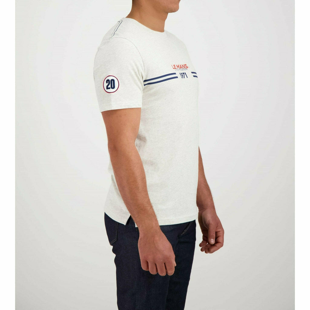Le Mans 24 Hours Men's Steve McQueen "1971" T-Shirt T-shirt Light Gray