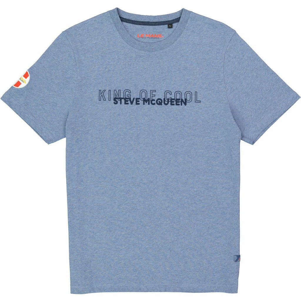Le Mans 24 Hours Men's Steve McQueen "King of Indigo" T-Shirt T-shirt Dark Gray