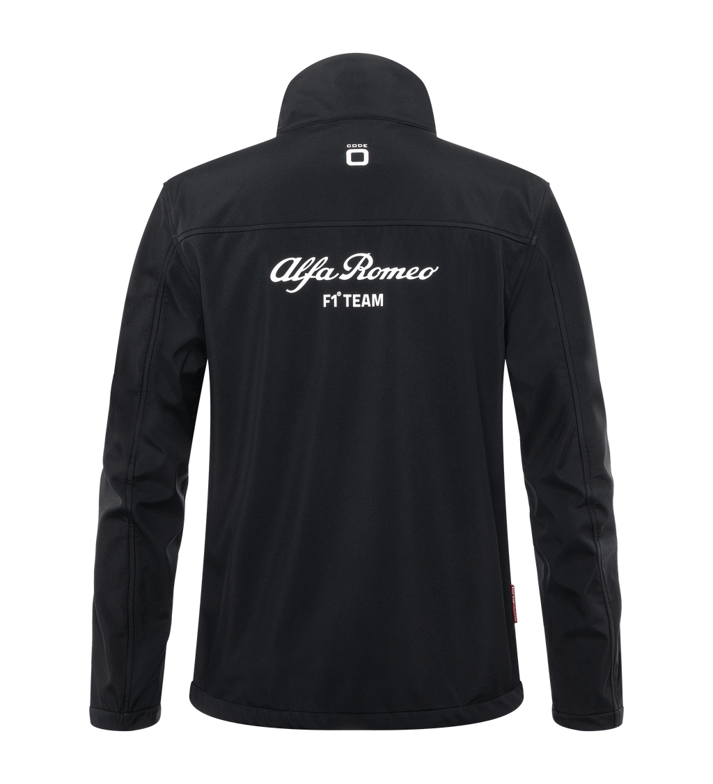 Alfa Romeo Racing F1 2023 Men's Team Softshell Jacket - Black Jackets Alfa Romeo 