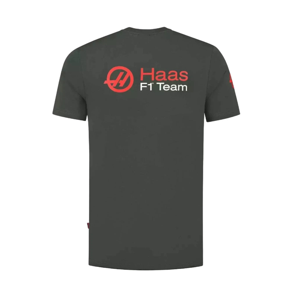 Haas Racing F1 Men's Logo T-Shirt T-shirts Gray