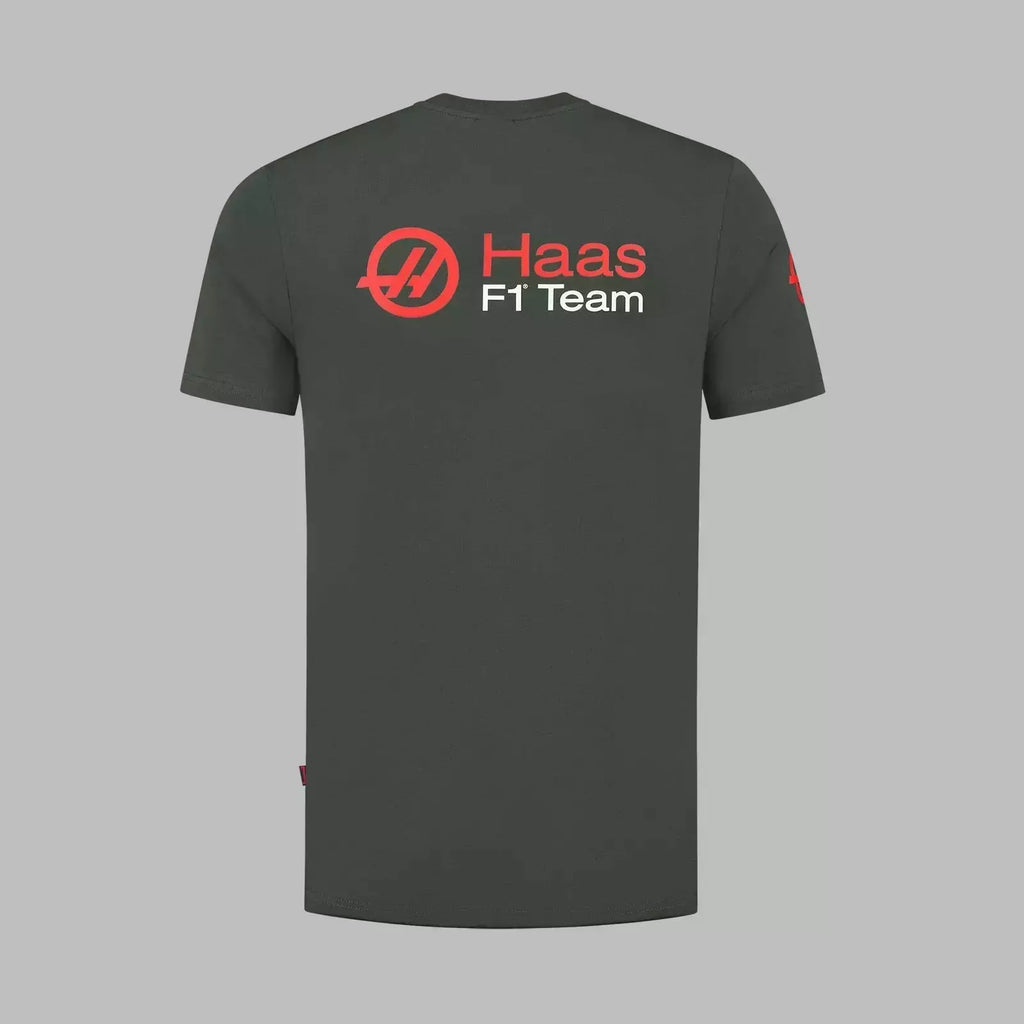 Haas Racing F1 Men's Logo T-Shirt T-shirts Gray