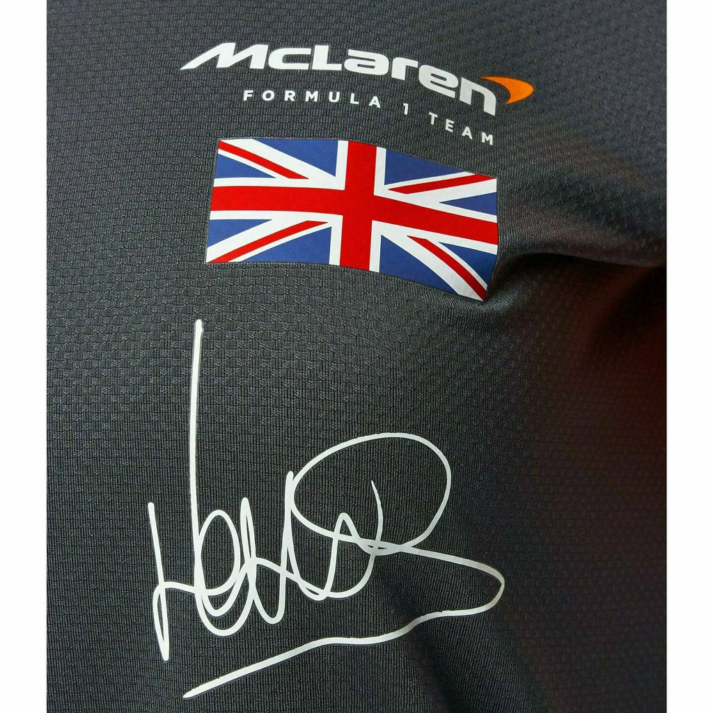 McLaren F1 Women's 2022 Lando Norris Team Drivers Polo Shirt- Papaya/Phantom Polos Dark Slate Gray