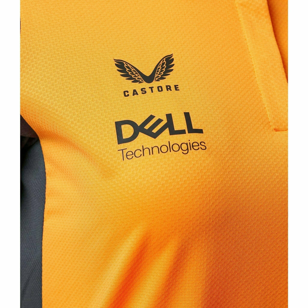 McLaren F1 Women's 2022 Daniel Ricciardo Team Drivers Polo Shirt- Papaya/Phantom Polos Sandy Brown