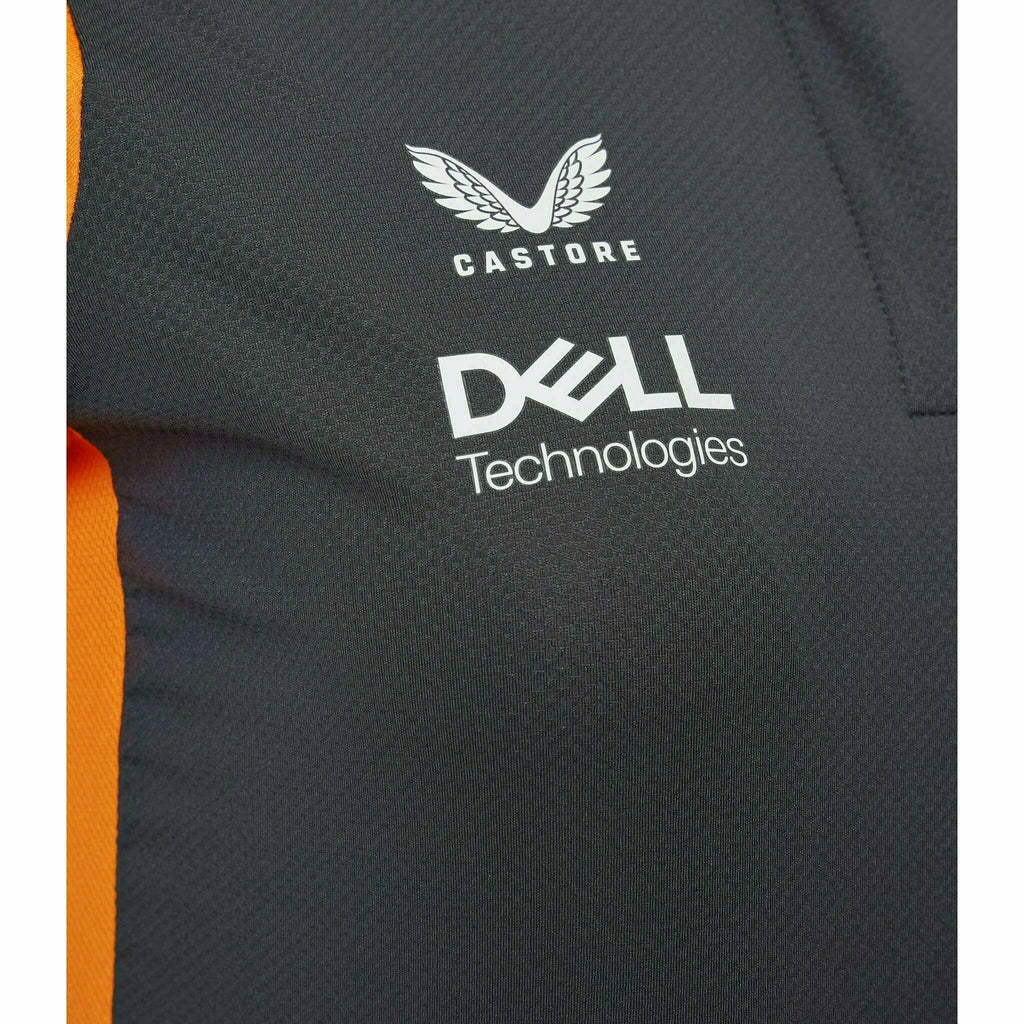McLaren F1 Women's 2022 Daniel Ricciardo Team Drivers Polo Shirt- Papaya/Phantom Polos Dark Slate Gray