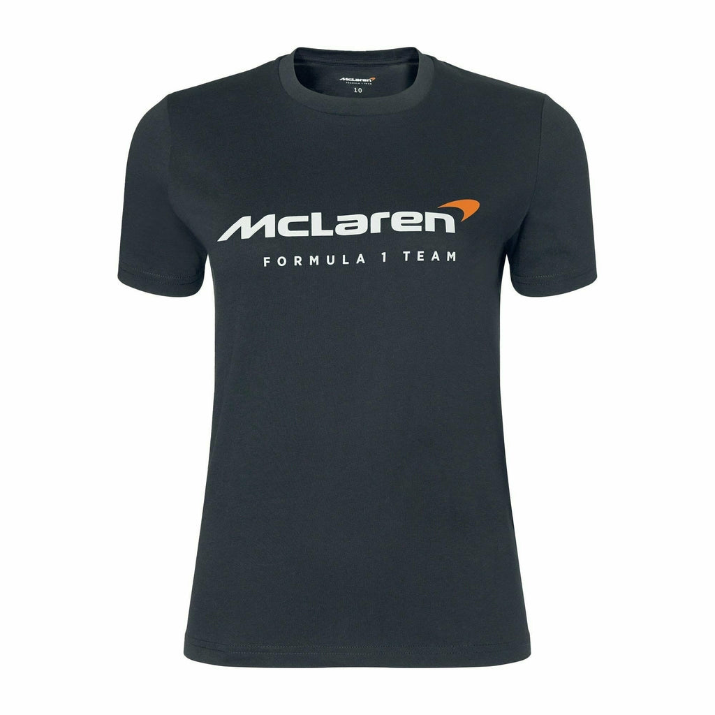 McLaren F1 Women's Core Essentials Logo T-Shirt -Papaya/Phantom/Blue/Black T-shirts Dark Slate Gray