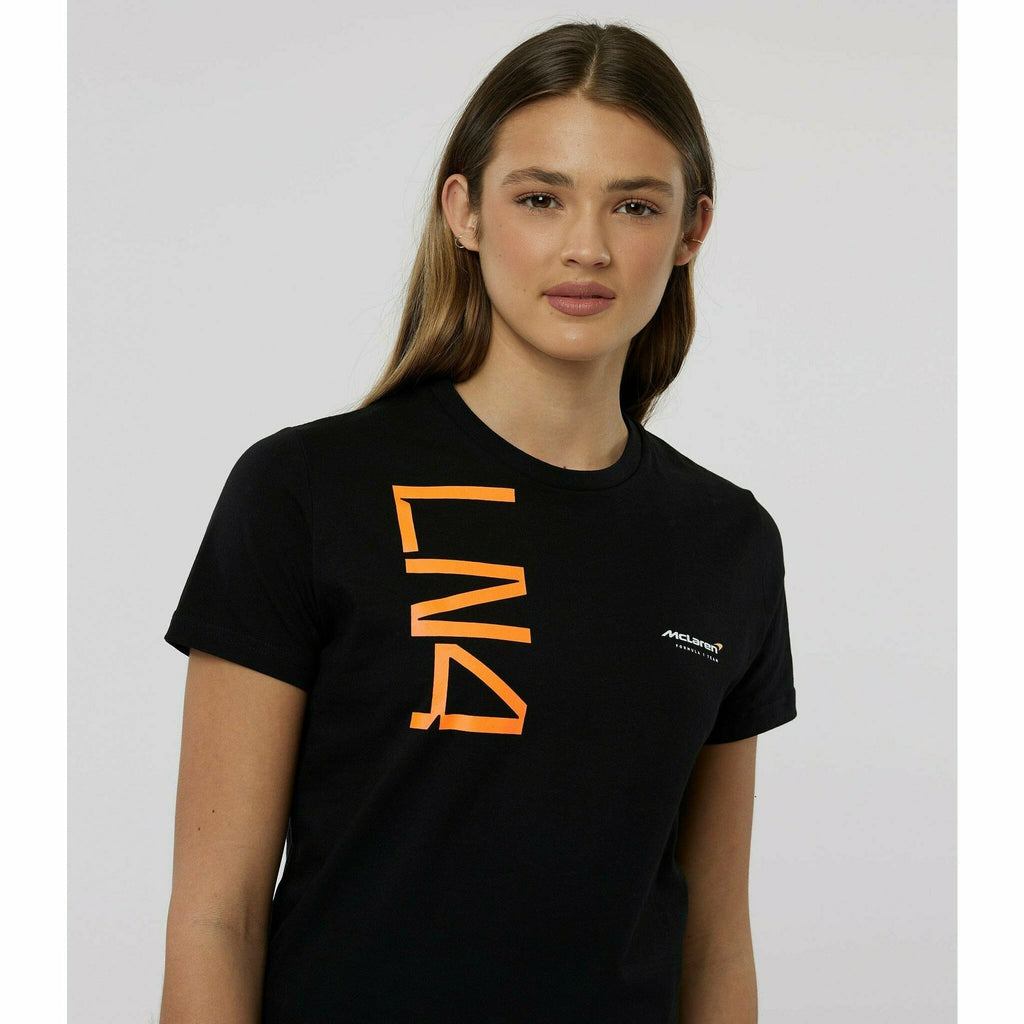 McLaren F1 Woman's Lando Norris Core T-Shirt- Black T-shirts Light Gray