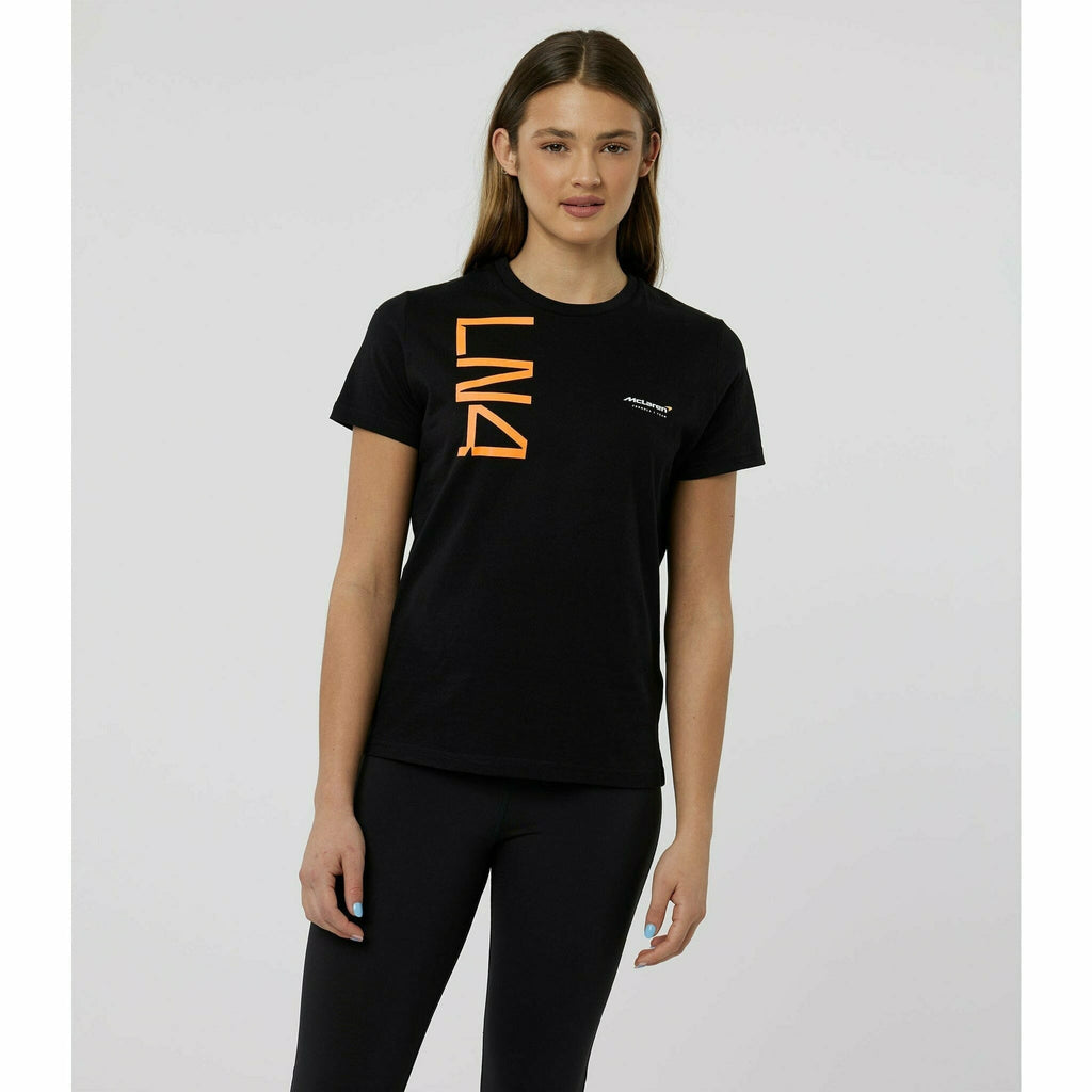 McLaren F1 Woman's Lando Norris Core T-Shirt- Black T-shirts Black