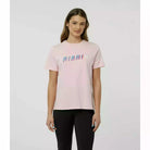McLaren F1 Women's Miami Neon Graphic T-Shirt-White/Vice Blue/Beetroot Purple/Crystal Rose T-shirts Light Gray