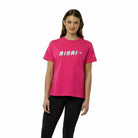 McLaren F1 Women's Miami Neon Graphic T-Shirt-White/Vice Blue/Beetroot Purple/Crystal Rose T-shirts Maroon