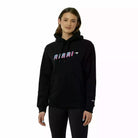 McLaren F1 Women's Miami Neon Graphic Hoodie -Black/Vice Blue/Beetroot Purple Hoodies Black