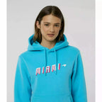 McLaren F1 Women's Miami Neon Graphic Hoodie -Black/Vice Blue/Beetroot Purple Hoodies Light Gray