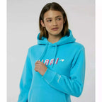 McLaren F1 Women's Miami Neon Graphic Hoodie -Black/Vice Blue/Beetroot Purple Hoodies Light Gray