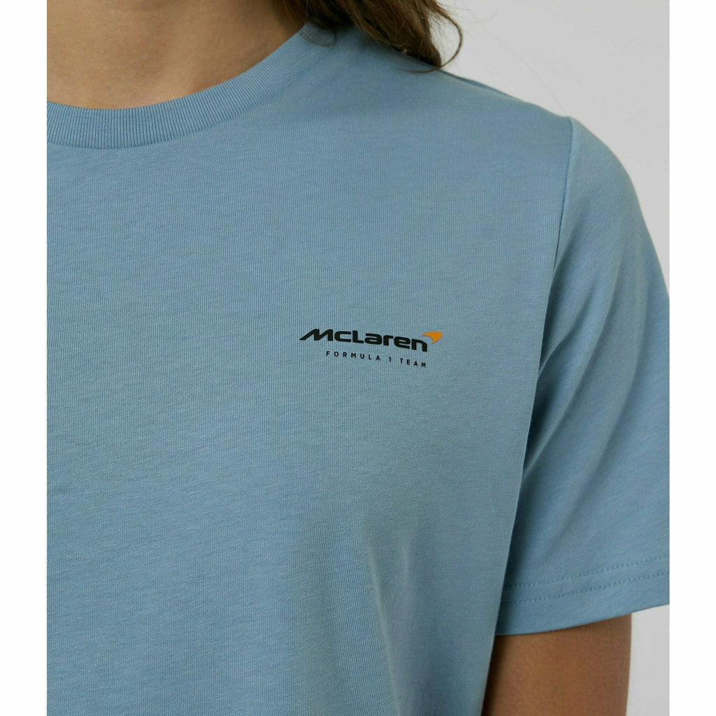 McLaren F1 Special Edition Monaco GP Women's Slogan T-Shirt - Blue/Black/Orange T-shirts Light Slate Gray