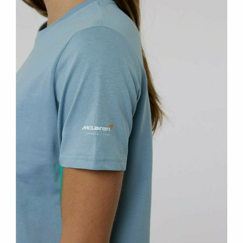 McLaren F1 Special Edition Monaco GP Women's Daniel Ricciardo #3 T-Shirt - Blue/Black T-shirts Light Slate Gray