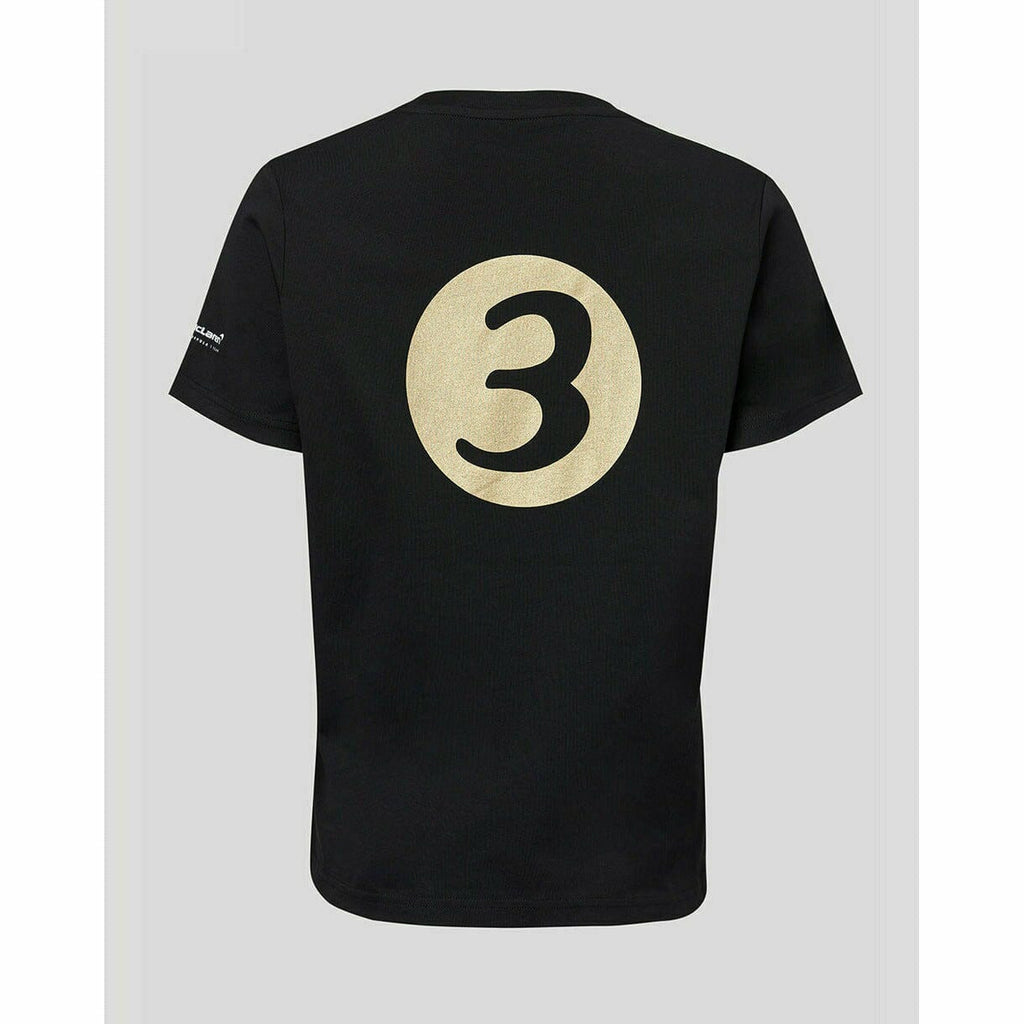 McLaren F1 Special Edition Monaco GP Women's Daniel Ricciardo #3 T-Shirt - Blue/Black T-shirts Light Gray
