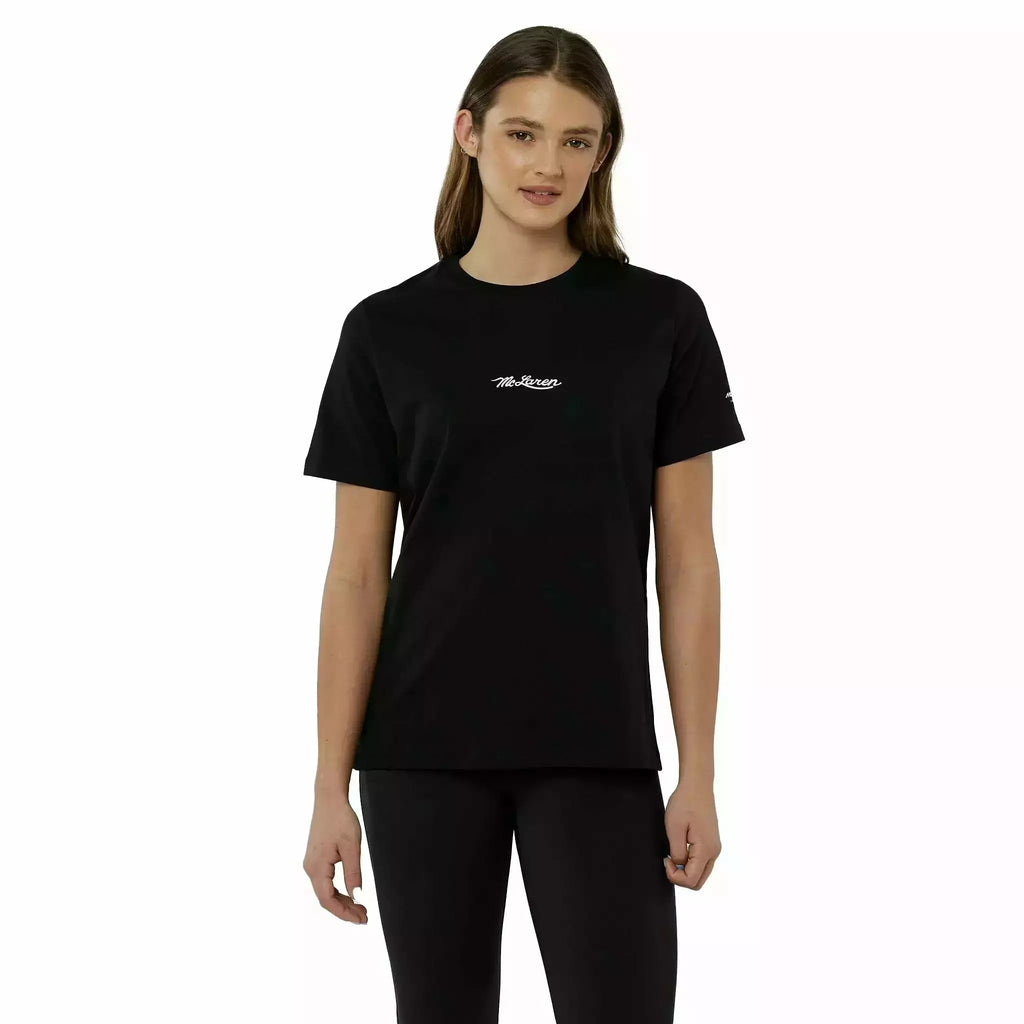 McLaren F1 Special Edition Monaco GP Women's Lando Norris #4 T-Shirt - Blue/Black T-shirts Rosy Brown