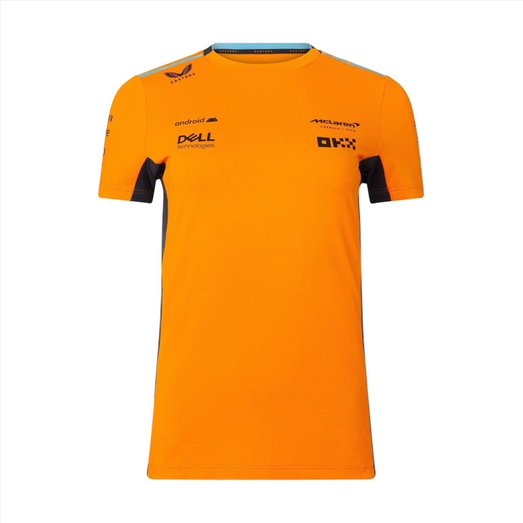 McLaren F1 Women's 2023 Team Replica Set Up T-Shirt- Papaya/Phantom T-shirts Dark Orange