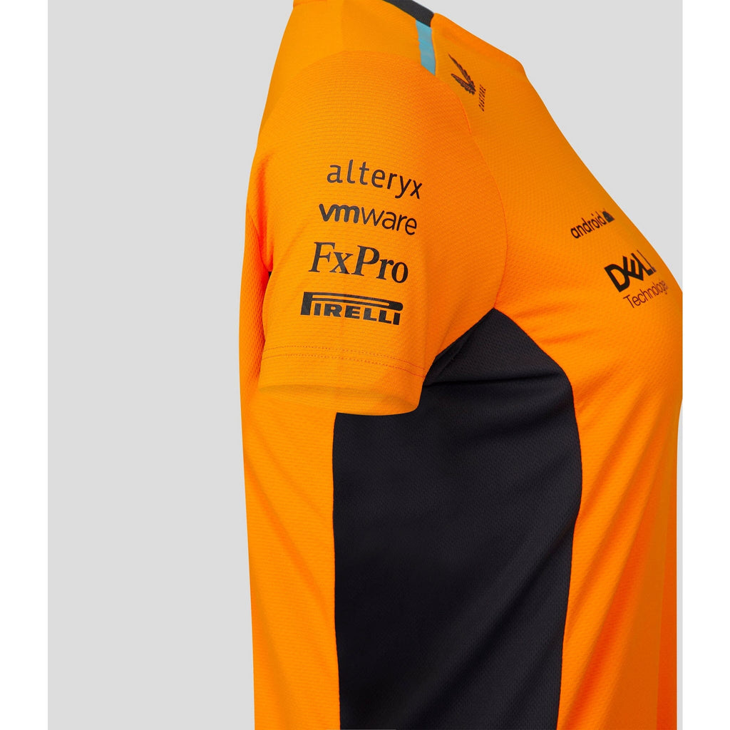 McLaren F1 Women's 2023 Team Replica Set Up T-Shirt- Papaya/Phantom T-shirts Dark Orange