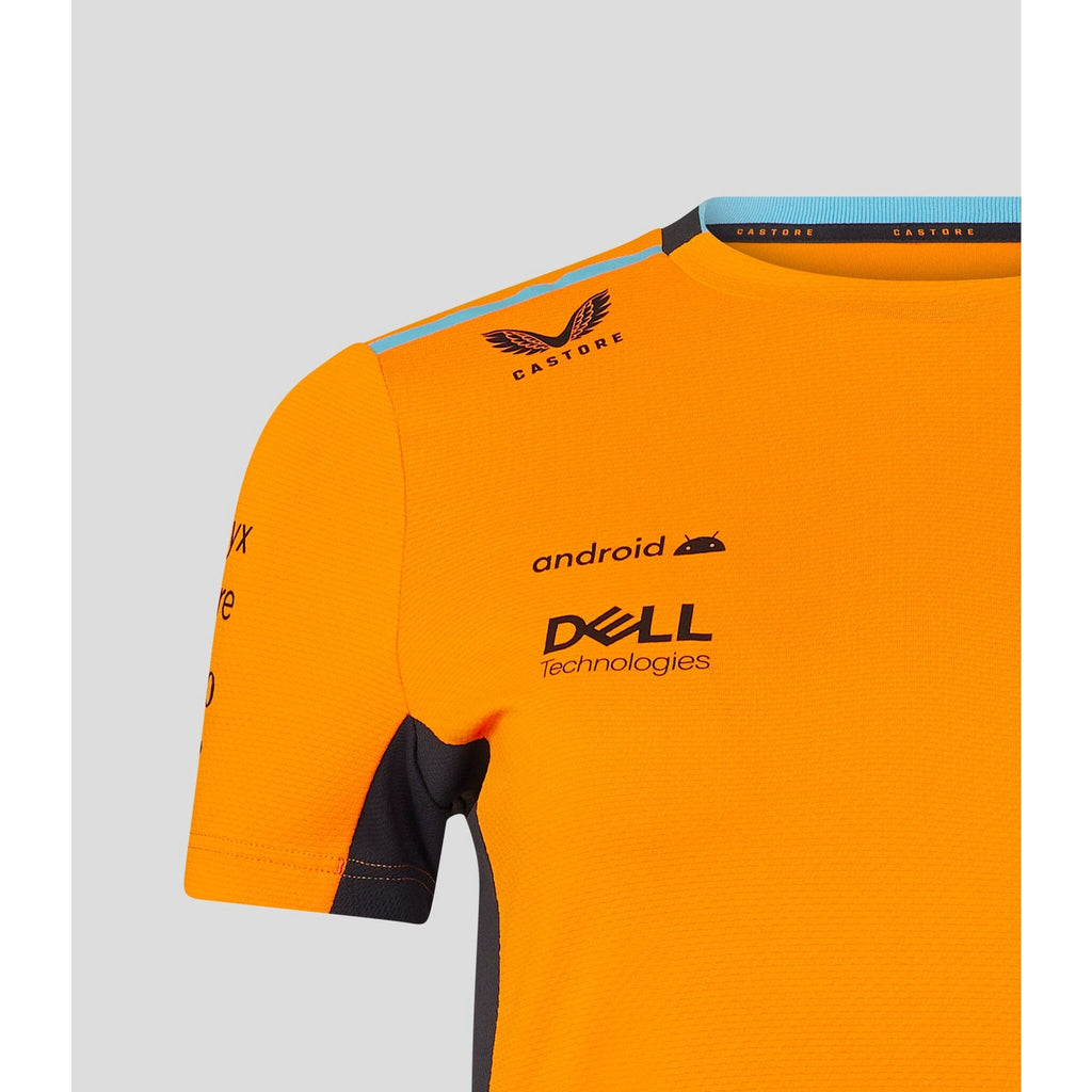 McLaren F1 Women's 2023 Team Replica Set Up T-Shirt- Papaya/Phantom T-shirts Dark Orange