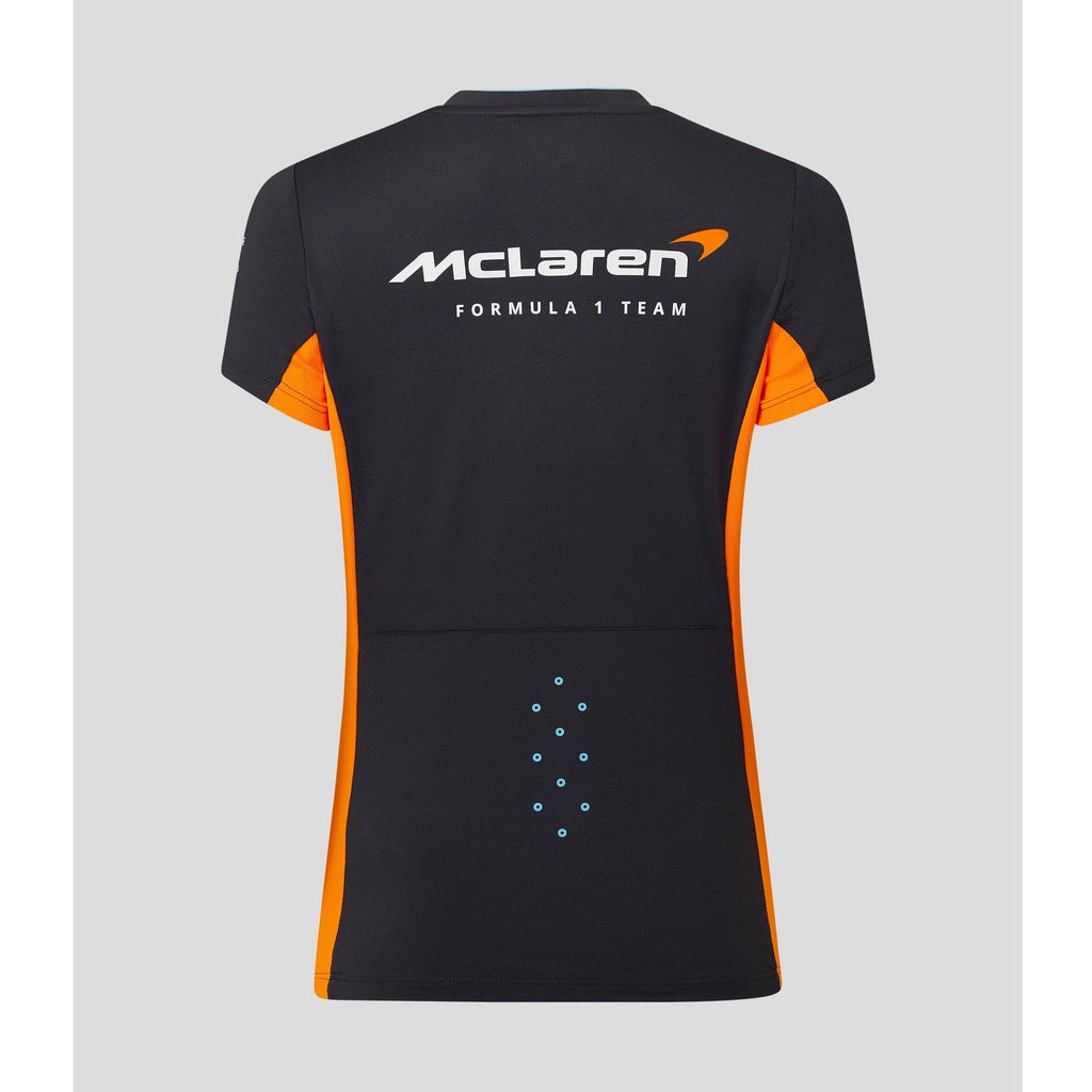 McLaren F1 Women's 2023 Team Replica Set Up T-Shirt- Papaya/Phantom T-shirts Light Gray