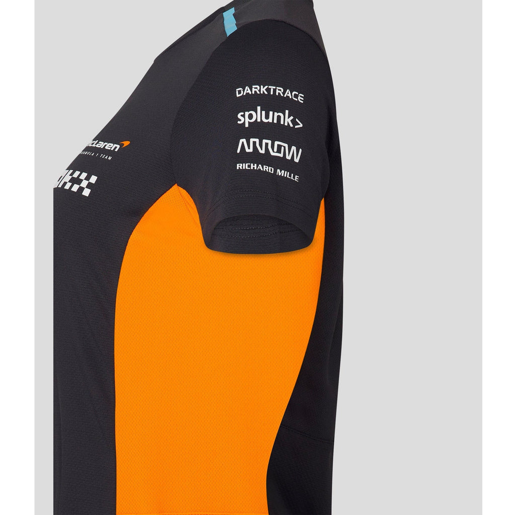 McLaren F1 Women's 2023 Team Replica Set Up T-Shirt- Papaya/Phantom T-shirts Light Gray