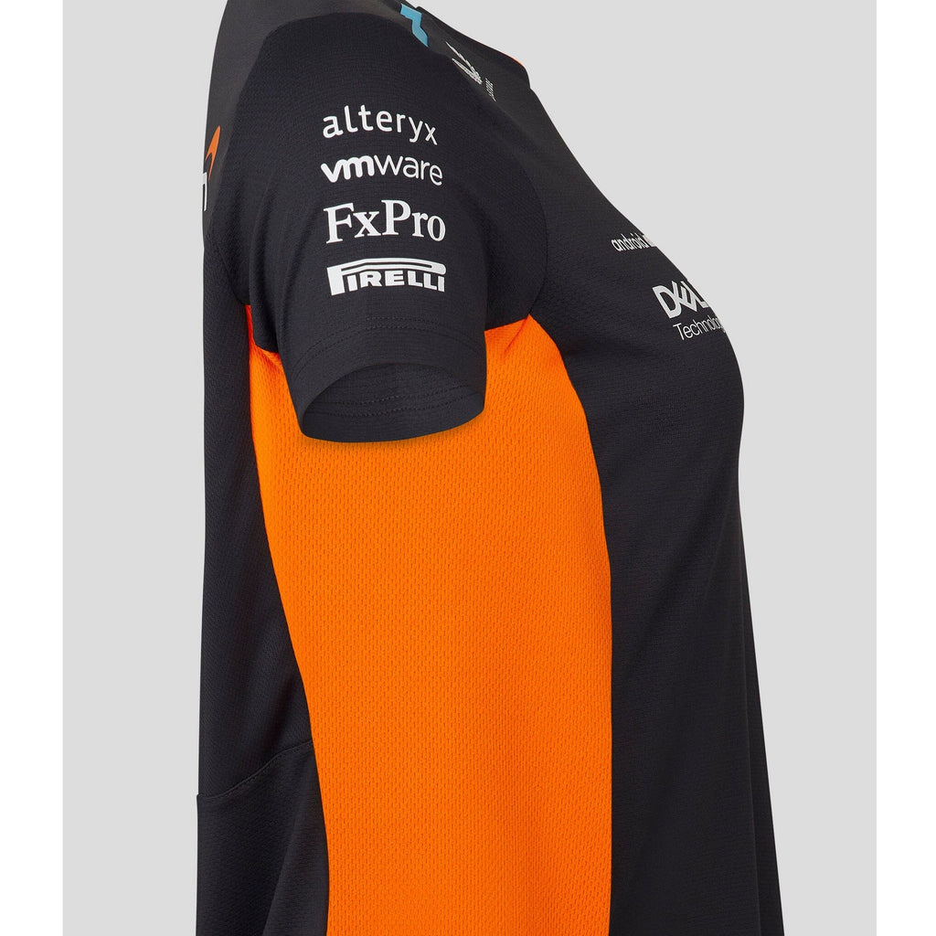 McLaren F1 Women's 2023 Team Replica Set Up T-Shirt- Papaya/Phantom T-shirts Light Gray